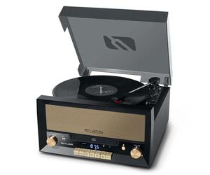 Muse Vintage Style, Turntable, Micro System, FM PLL Radio, CD Player, USB, MUSE - (MT-110 B) 3-speed stereo turntable 33-45-78 rpm, 20 watts, Black