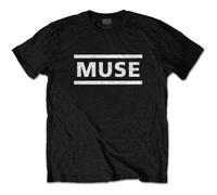 Muse T Shirt White Band Logo Official Mens Black S