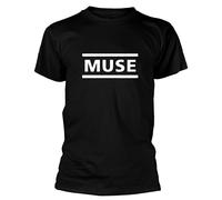 Muse White Logo Black T-Shirt NEW OFFICIAL