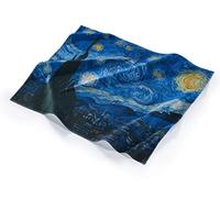 Musearta BT-VG-SN-V424396 Unisex Beach Towel with Artist Vincent Van Gogh Starry Night Motif Cotton 120 x 150 cm