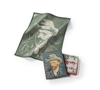 Musearta TT-VG-SH-10-V424206 Unisex Tea Towels with Grey Felt Hat by Artist Vincent Van Gogh Cotton Set of 3 50 x 70 cm