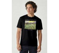 Musee D'Art Men's Vincent Van Gogh - Lavendar Fields with the Rising Sun T-Shirt in Black | Size: 2XL Musee D'Art Black 2XL