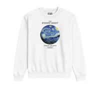Musee D'Art Men's Vincent Van Gogh - The Starry Night Sweatshirt in White | Size: Medium Musee D'Art White M