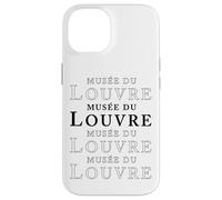 Musée du Louvre Outlines Paris France Black Print Case for iPhone 14