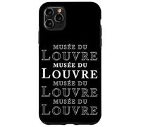 Musée du Louvre Outlines Paris France White Print Case for iPhone 11 Pro Max