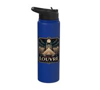 Musée du Louvre Paris France Full Moon Stainless Steel Insulated Water Bottle