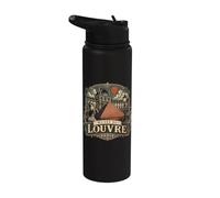 Musée du Louvre Paris France Ornate Stainless Steel Insulated Water Bottle