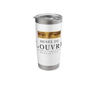 Musée du Louvre Paris France Since 1793 Mona Lisa Eyes Stainless Steel Insulated Tumbler