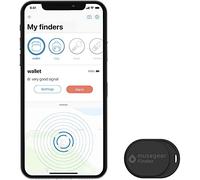 musegear Key Finder Mini App - Black - Locator and Sound Tracker to Find Keys - Bluetooth Smartphone GPS Pairing