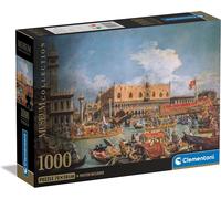 Clementoni - 39792 - Museum Collection Canaletto, "The Return Of The Bucentaur at the Molo on Ascension Day" - Jigsaw Puzzle 1000 Pieces, Jigsaw Puzzle For Adults - Made In Italy