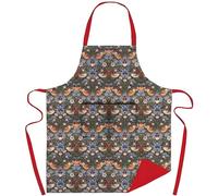 Museum & Galleries Adjustable Apron, William Morris Strawberry Thief Design | Classic Artistic Design, Organic Cotton, Stylish Home Accessory, Floral Design with Birds