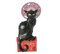Museum Kollektion Le Chat Noir - Steinlen Figurine, Hand-Painted Resin, Black, Art Nouveau, Tabletop, Figurine