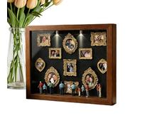 Museum Showcase Craft Set, Mini Figure, DIY Decoration, Miniature Exhibition Display Case Decoration, For Wedding, Birthday, Holiday, Home, Apartment, Farmhouse, Hotel, Student Dorm, Living Room