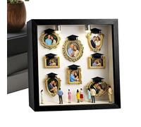 Museum Silhouette Box - DIY Memory Display Case | Mini Gold Picture Frame Set | Tiny Figurine Shadow Box | For Graduation Birthday Wedding Valentine’s Day Family Kids Boyfriend Her Him Home Decor