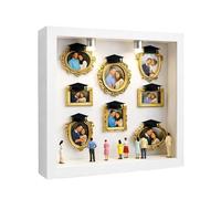 Museum Silhouette Box, Effortless Assembly, 25x25cm, DIY Mini Museum Frame, Shadow Box Frame Kit, Fun & Decorative, For Graduation, Birthday, Party, Her, Him, Family, Kids, Boyfriend