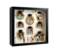 Museum Silhouette Box, Effortless Assembly, 25x25cm, DIY Mini Museum Frame, Shadow Box Frame Kit, Fun & Decorative, For Graduation, Birthday, Party, Her, Him, Family, Kids, Boyfriend
