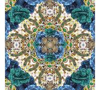 Museums and Galleries Matthew Williamson Greeting Card DNA Print Blue Precious Rose