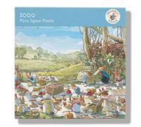 Museums & Galleries 1000 Piece Jigsaw Puzzle, Brambly Hedge Picnic Time | Classic Countryside Scene, 69 x 50cm, Full Image Print Included