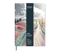 Museums & Galleries 2026 A5 Desk Diary - Week to View - V&A Museum - British Scenes - Eric Ravilious Design