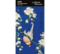 Museums & Galleries 2026 Slimline Year Planner 2026 Month To View Diary - British Museum - Bullfinch and Weeping Cherry Tree