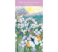 Museums & Galleries 2026 Slimline Year Planner 2026 Month To View Diary - Lucy Grossmith - Orange Tips Butterfly Meadow Design