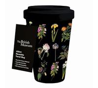 Museums & Galleries 400ml Reusable Travel Mug - Pressed Wild Flowers Design - Sustainable Kitchenware Gift Idea