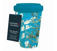 Museums & Galleries 400ml Reusable Travel Mug - Van Gogh Almond Blossom Design - Sustainable Kitchenware Gift Idea