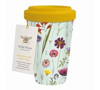 Museums & Galleries 400ml Reusable Travel Mug - Wild Press Mint Bloom Design - Sustainable Kitchenware Gift Idea