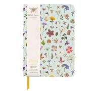 Museums & Galleries A5 Clothbound Journal - Lined Notebook - Wild Press Artistic Floral Design - 240 Pages - Bookmark Ribbon