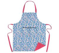 Museums & Galleries Adjustable Apron - 'Saxifrage' Colourful Floral Design by Emily Burningham - Organic Cotton - Stylish Home Accessory
