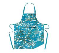Museums & Galleries Adjustable Apron - Vincent Van Gogh Almond Branches in Bloom - Artistic Floral Design - Organic Cotton - Stylish Home Accessory