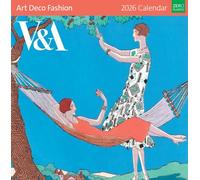 Museums & Galleries Art Deco Fashion 2026 Calendar - V&A Month to View Wall Calendar UK - 2026 Wall Planner and Personal Organiser for Home and Family