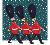 Museums & Galleries Artistic Charity Christmas Cards - Marching in the Snow King's Guard - Eco-Friendly & Recyclable - Pack of 8 Cards