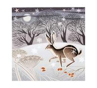 Museums & Galleries Artistic Christmas Cards (MG-373706-XPE) Hare in the Snow - Pack of 8 Cards of 1 Design