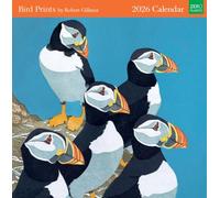 Museums & Galleries Bird Prints by Robert Gillmor 2026 Calendar - Month to View Wall Calendar UK - 2026 Wall Planner and Personal Organiser for Home and Family