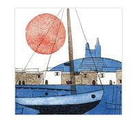 Museums & Galleries Blank Notecards Pack of 8 - Charming Marseilles by Julian Trevelyan - Premium Greeting Cards Multipack with Envelopes