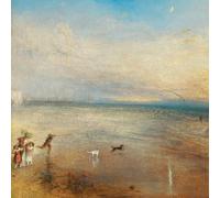 Museums & Galleries Blank Notecards Pack of 8 - Scarlet Sunset & New Moon by J.M.W Turner - Iconic Landscape Art - 4 Each of 2 Designs- Scenic Premium Greeting Cards Multipack with Envelopes