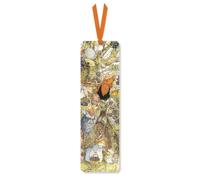 Museums & Galleries Bookmark - Harvest Mice Cute Design - With an Orange Ribbon Tag - Artistic Reading Accessory - Made in the UK