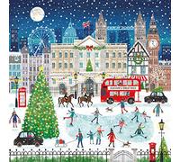 Museums & Galleries Charity Christmas Cards - Christmas in London Festive City Scene - Eco-Friendly & Recyclable - Pack of 5 Cards