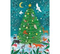 Museums & Galleries Charity Christmas Cards - Forest Wildlife Christmas Tree - Eco-Friendly and Recyclable - Pack of 8 Cards