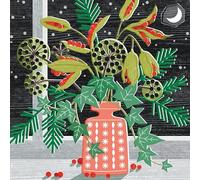 Museums & Galleries Charity Christmas Cards - Moonlight Flower Vase - Eco-Friendly and Recyclable - Pack of 8 Cards