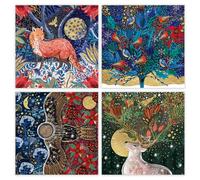 Museums & Galleries Charity Christmas Cards Pack of 20, Woodland Animals