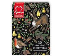 Museums & Galleries Charity Christmas Cards Pack of 30 - Festive Animals, Winter Scenes & Santa - Assorted Premium Greeting Cards Multipack with Envelopes - Supporting UK Charities