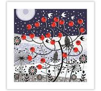 Museums & Galleries Charity Christmas Cards Pack of 8 - Frosty Morning Contemporary Scene - Festive Christmas Cards Multipack with Envelopes - Supporting UK Charities