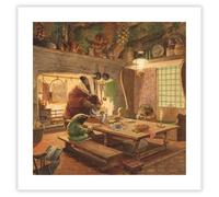 Museums & Galleries Charity Christmas Cards - Pack of 8 Premium Christmas Greeting Cards with Envelopes - 'The Wind in the Willows' Festive Illustration - Supporting UK Charities