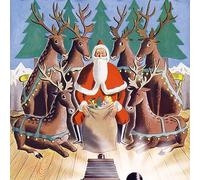 Museums & Galleries Charity Christmas Cards - Say Cheese Father Christmas and Reindeer - Eco-Friendly and Recyclable - Pack of 8 Cards
