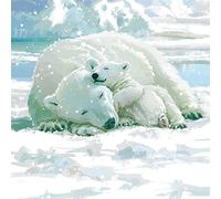 Museums & Galleries Charity Christmas Cards - Winter Warmer Polar Bear and Cub - Eco-Friendly & Recyclable - Pack of 8 Cards