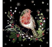 Museums & Galleries Christmas Cards Pack of 20, Floral Wildlife | Artistic Design by Helen Ahpornsiri, 4 Assorted Designs 5 of Each, Eco-Friendly, Made in the UK