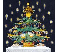 Museums & Galleries Christmas Cards Pack of 8 - Christmas Tree and Toys Design - Festive Christmas Cards Multipack