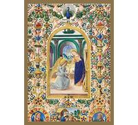 Museums & Galleries Christmas Cards Pack of 8 - Illuminated Manuscript Religious Scene - Eco-Friendly and Recyclable